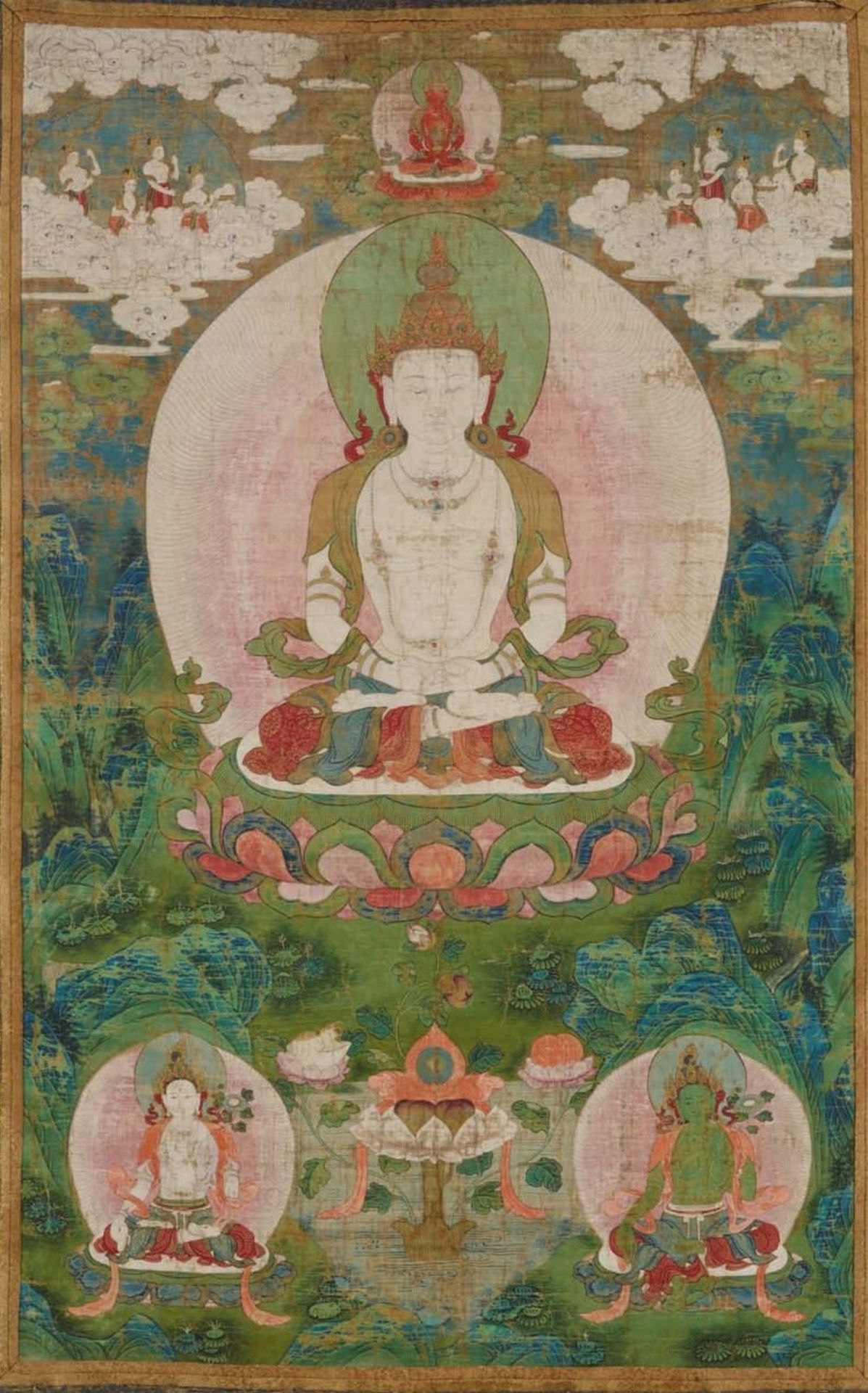 Null Thangka de un Bodhisattva. China, Chengde, Templo Xumi Fushou, período Qian&hellip;