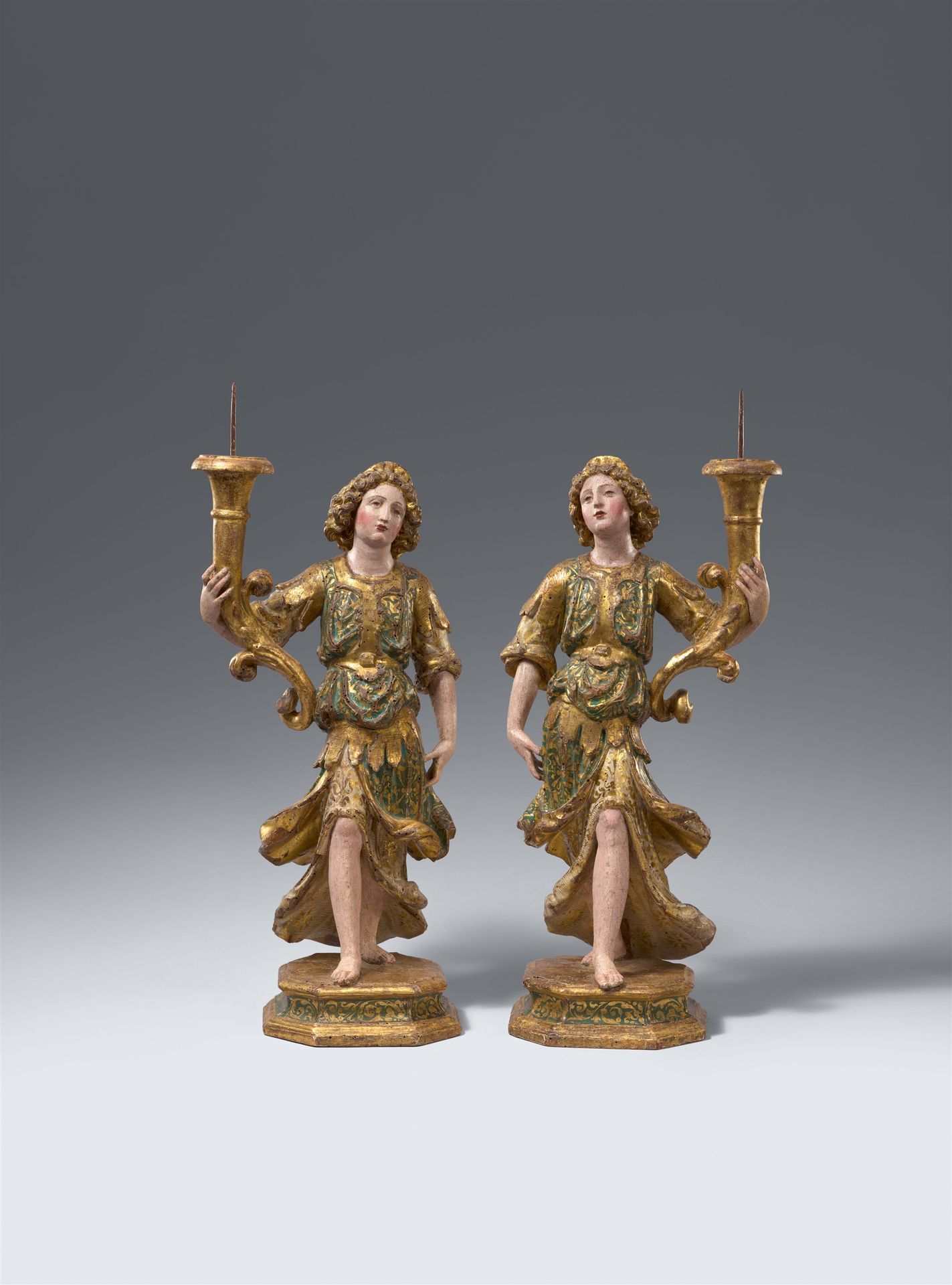 Neapel um 1580/1590 Naples vers 1580/1590



Couple d'anges avec chandeliers



&hellip;