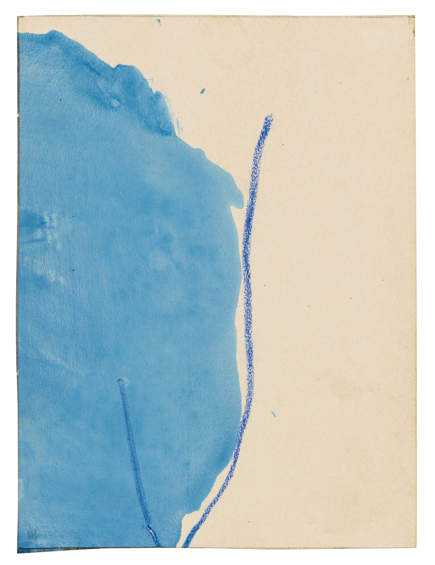 Helen Frankenthaler 海伦-弗兰肯塔尔



无题（芭芭拉-格斯特的诗集《蓝色阶梯》的原始封面）。

1968



丙烯酸和粉笔在纸板上20&hellip;