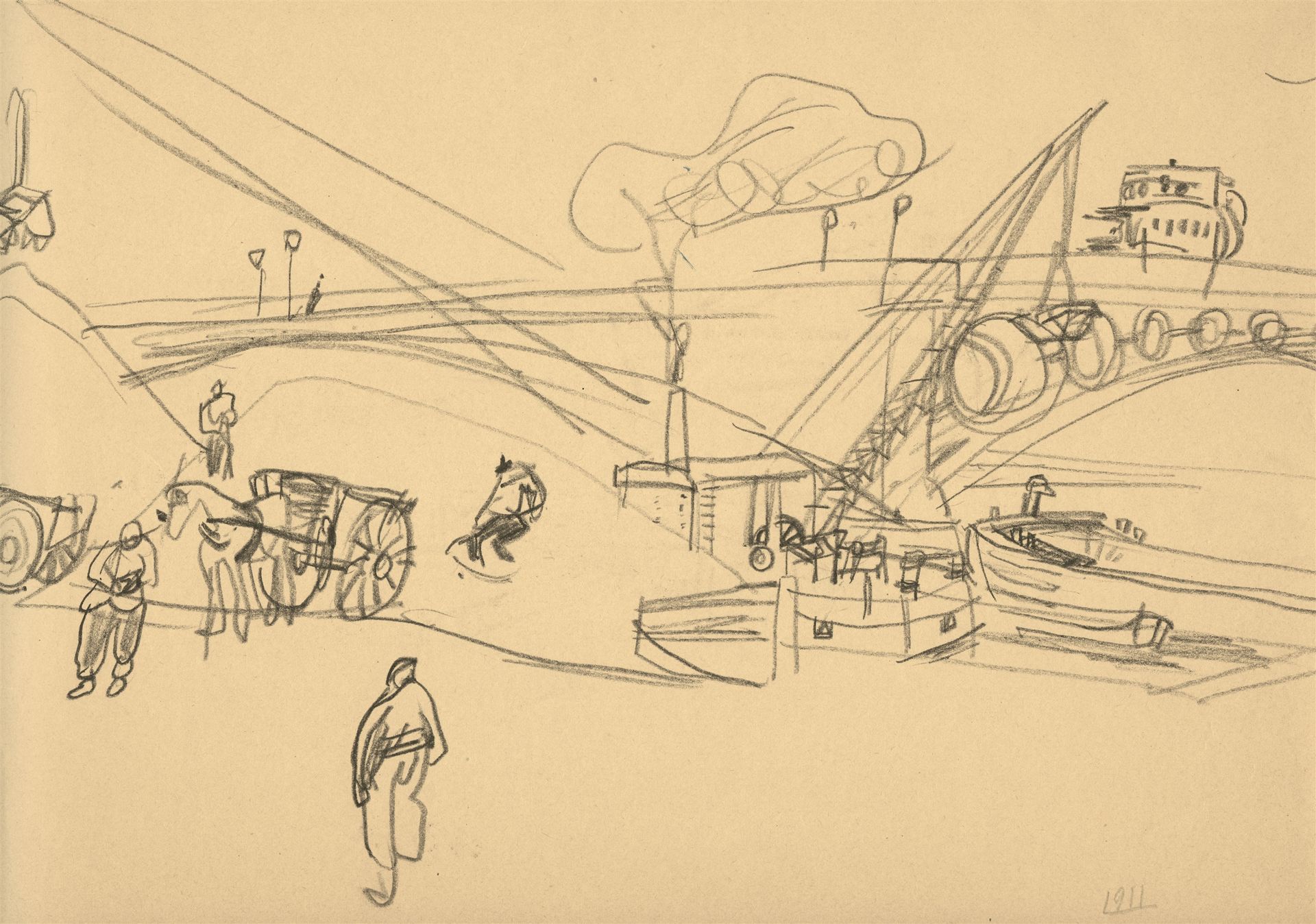 Lyonel Feininger Lyonel Feininger



为《巴黎塞纳河上》画了4张双页草图

1911



4张双页图。粉笔或铅笔在画纸上。&hellip;