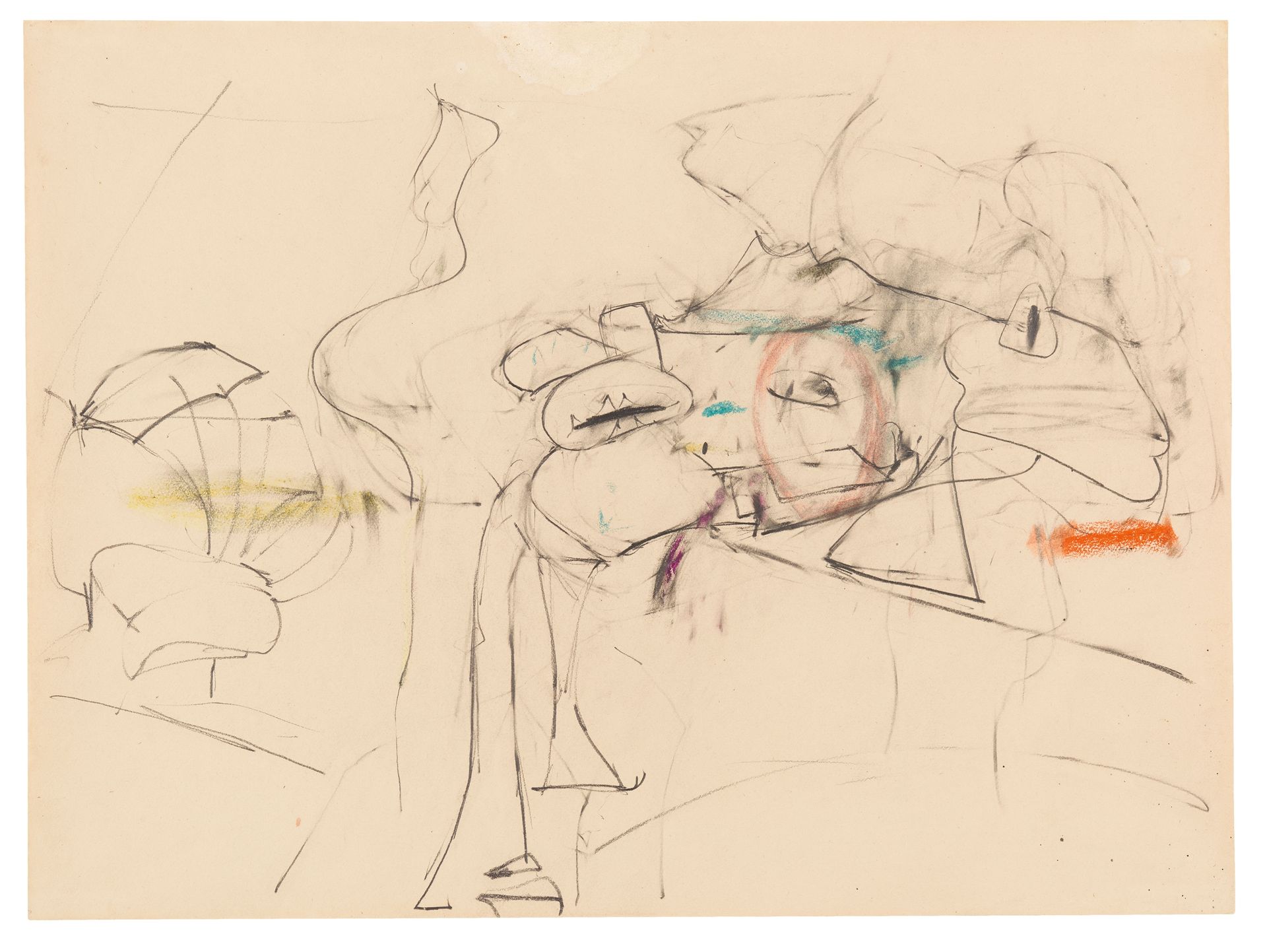 Arshile Gorky 阿尔希勒-高尔基



无题

1946-1948



铅笔和彩色粉笔在画纸上。45,9 x 61,5厘米。在玻璃下装裱。未标明。&hellip;