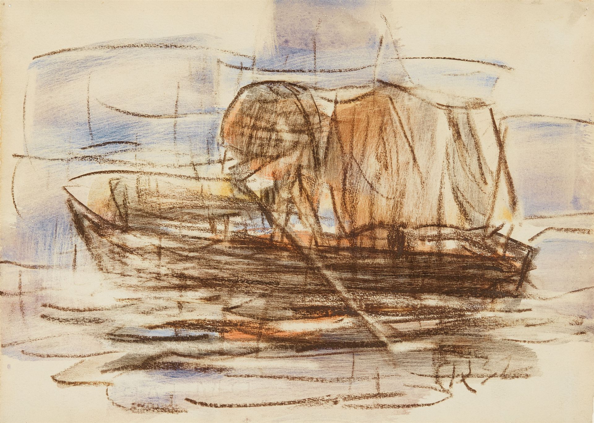 Christian Rohlfs Christian Rohlfs







马焦雷湖上



1932







水彩画和粉彩画在水彩手工纸上，有水印&hellip;