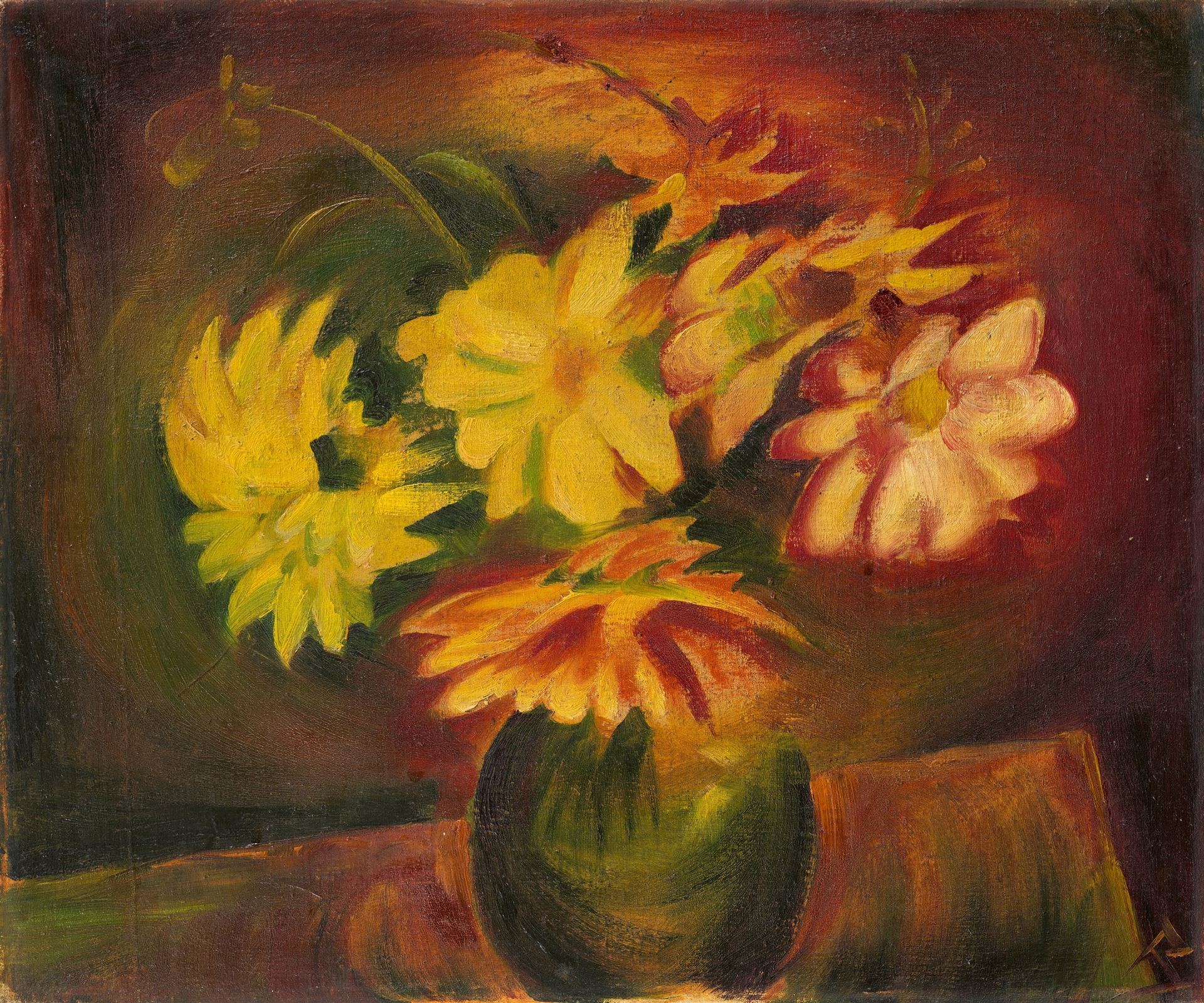 Richard Ziegler 理查德-齐格勒







花卉静物



可能是20世纪20年代







布面油画。50 x 60厘米。有框。右下角有&hellip;