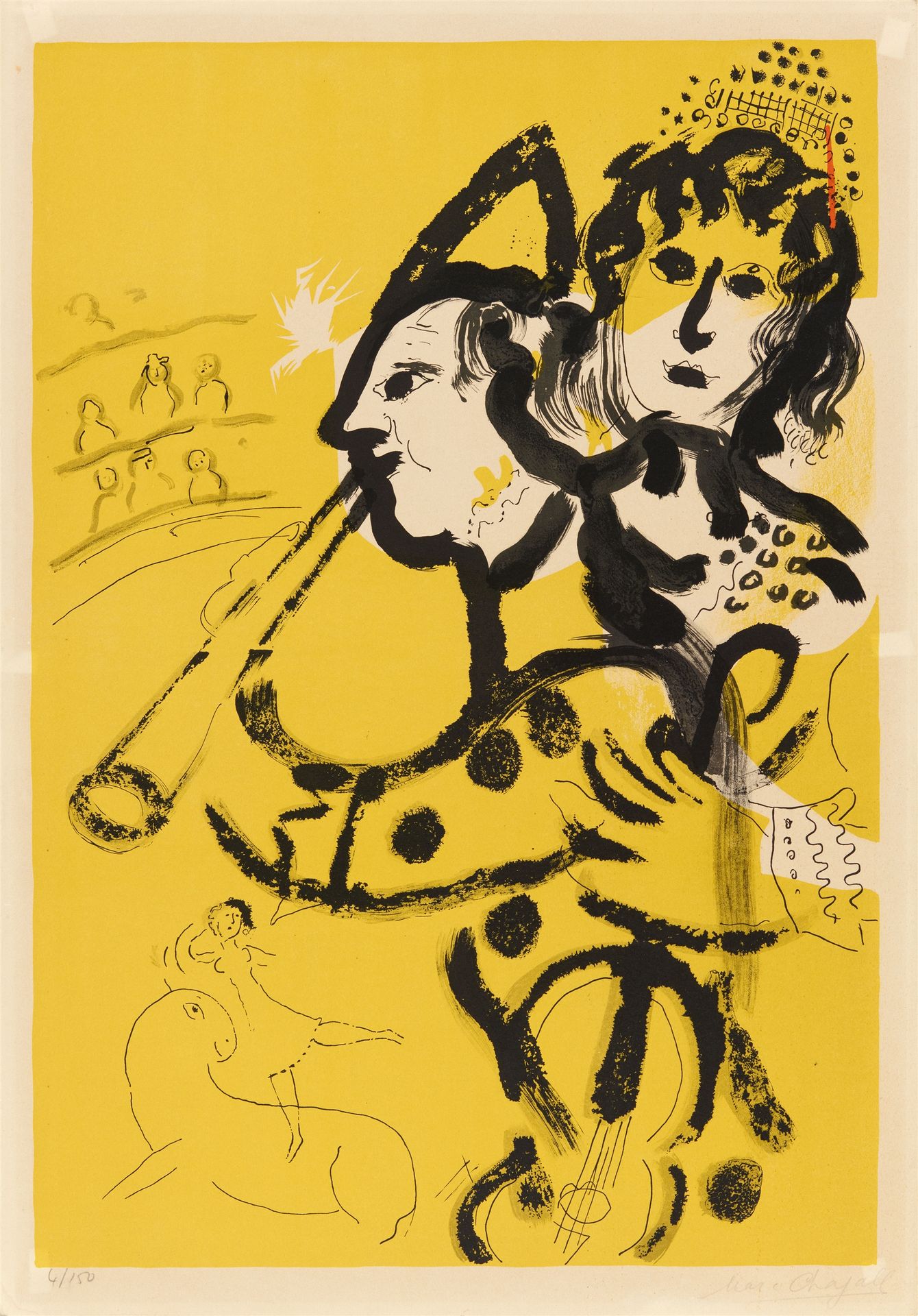 Marc Chagall Marc Chagall







Le Clown musicien



1957







Lithographie o&hellip;