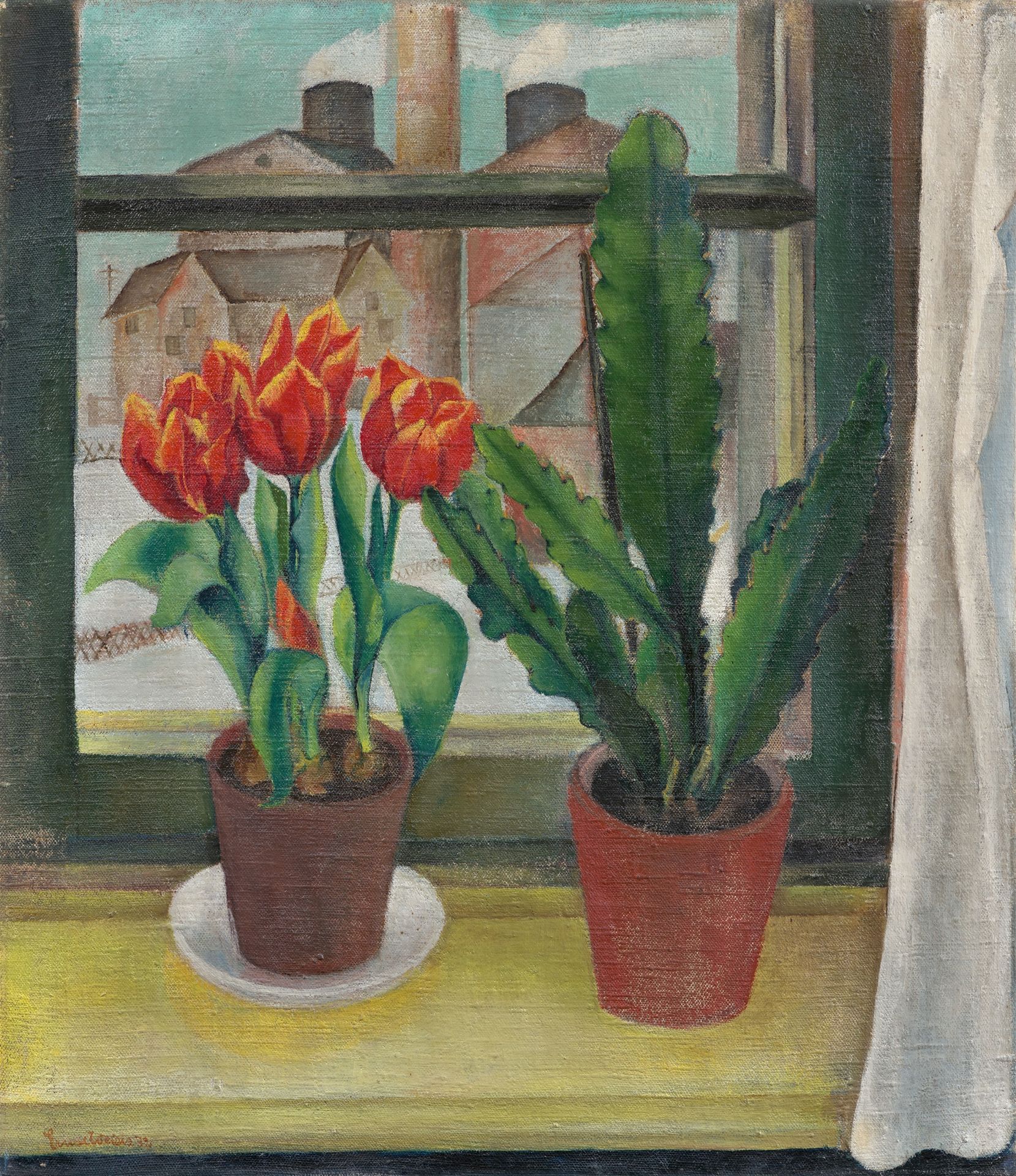 Ernst Weiers Ernst Weiers





Stillleben (Tulpen und Kaktus)


1932





Öl auf&hellip;