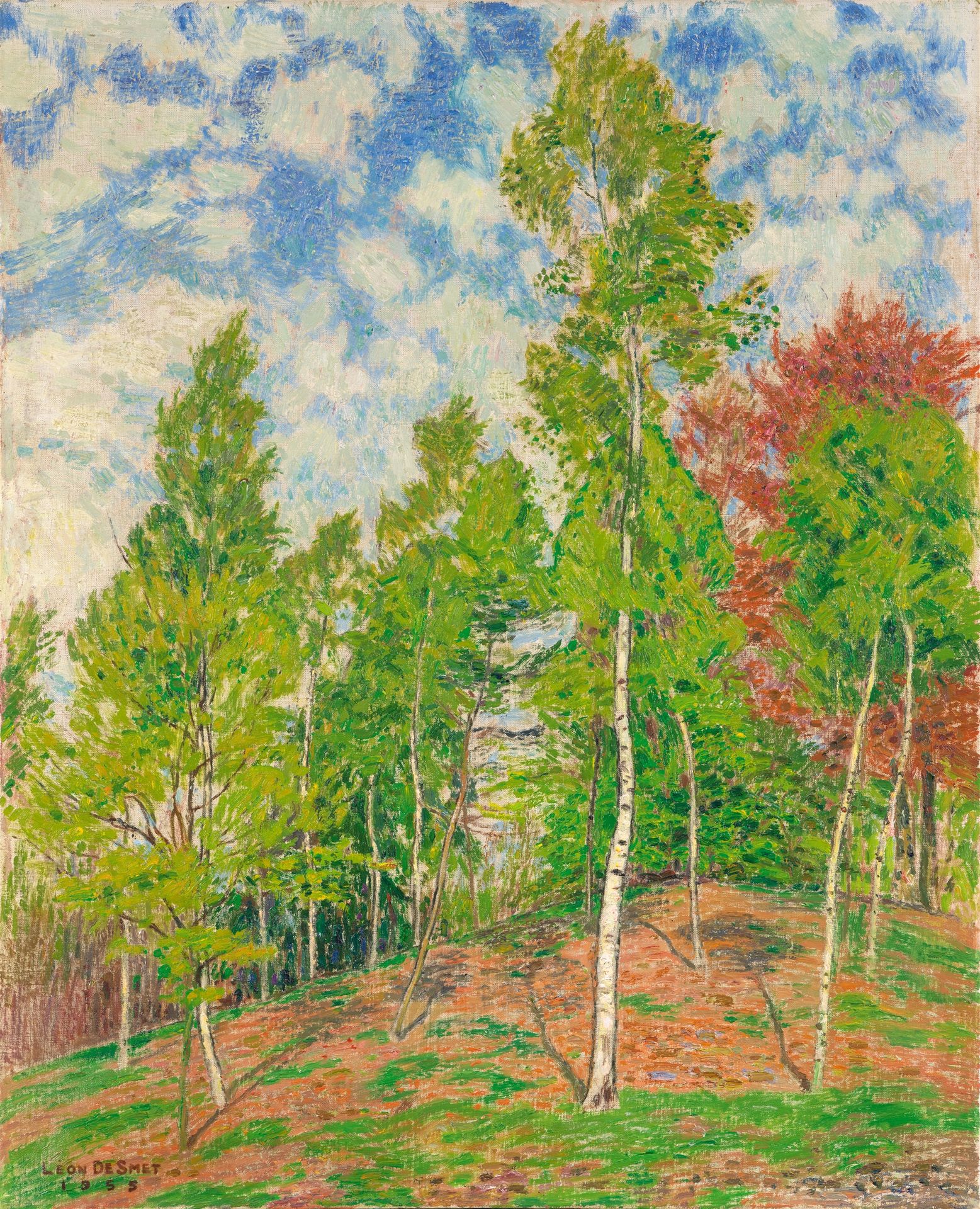 Léon de Smet Léon de Smet







桦树和铜山毛榉



1955







布面油画。80 x 65厘米。有框。左下方有棕色&hellip;