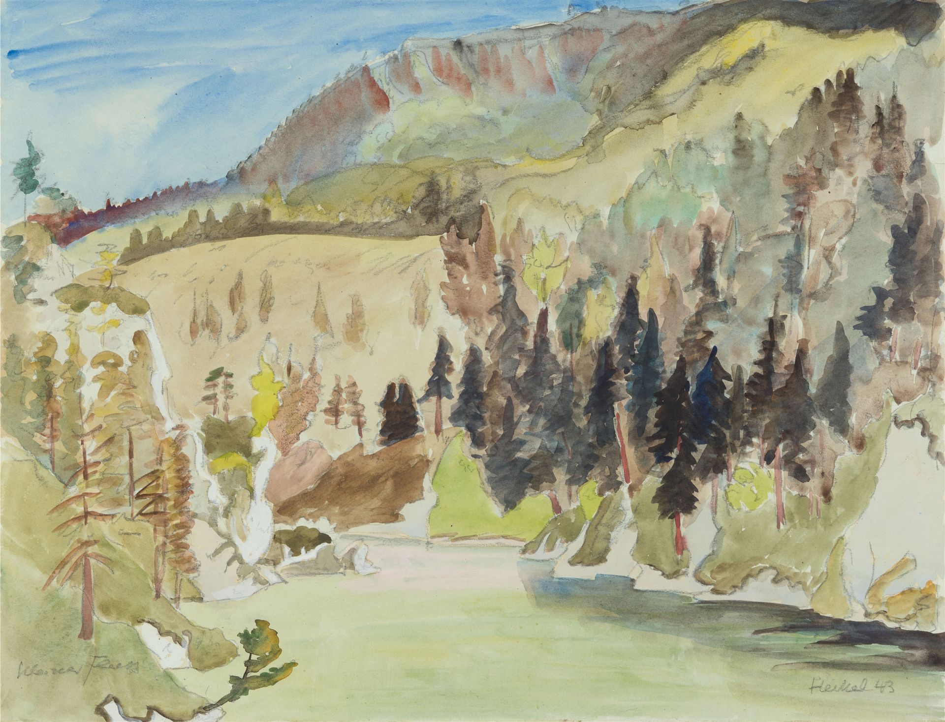 Erich Heckel 埃里希-赫克尔







小河



1943







铅笔素描上的水彩画在水彩手工纸上。36,9 x 47,7 cm 玻璃&hellip;