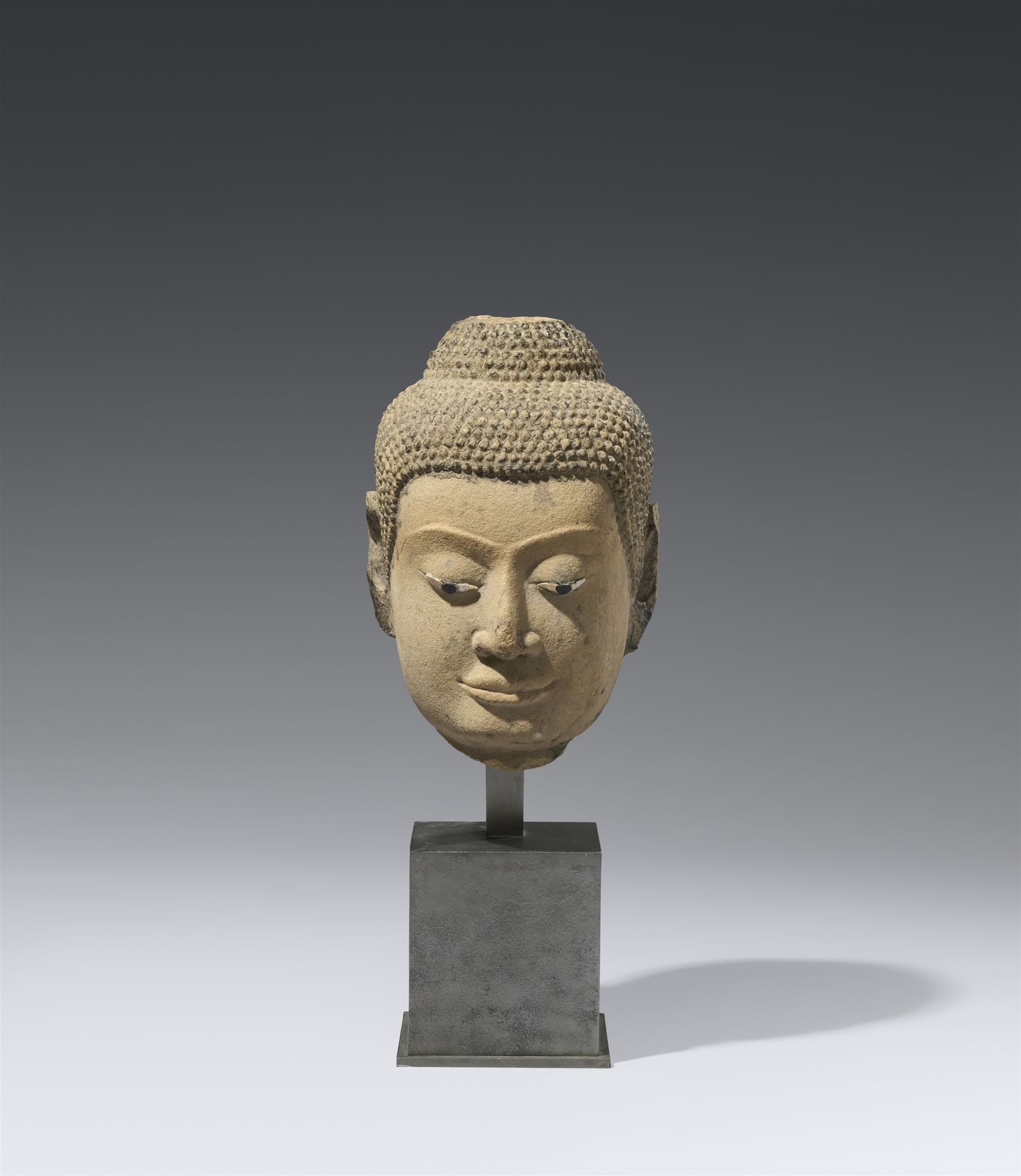 Null Head of a Buddha. Sandstone. Thailand, Ayutthaya. 15th century.



Large sq&hellip;