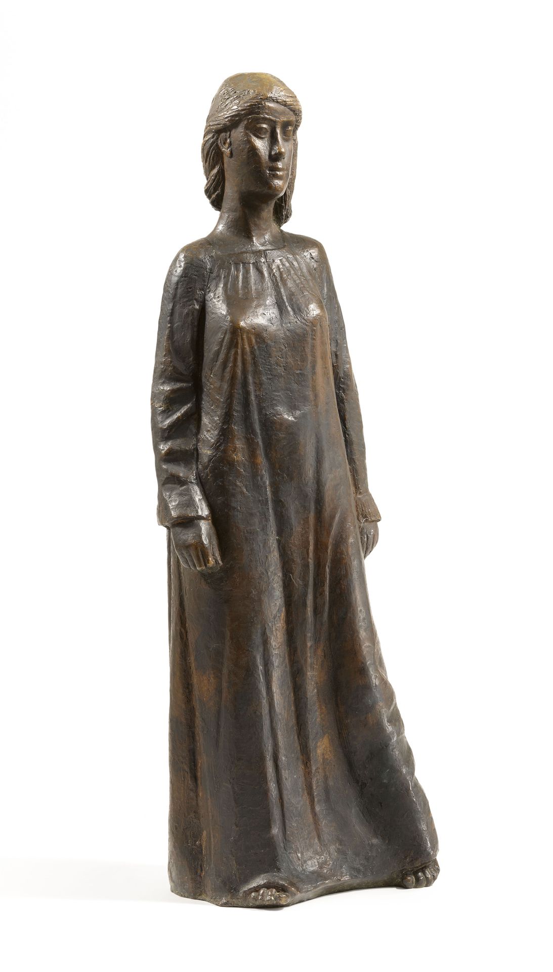 Gerhard Marcks Gerhard Marcks

阿尔西纳II
1934

青铜雕塑。高106.3厘米。右侧裙摆处有艺术家的签名，背部下方有铸造厂的&hellip;