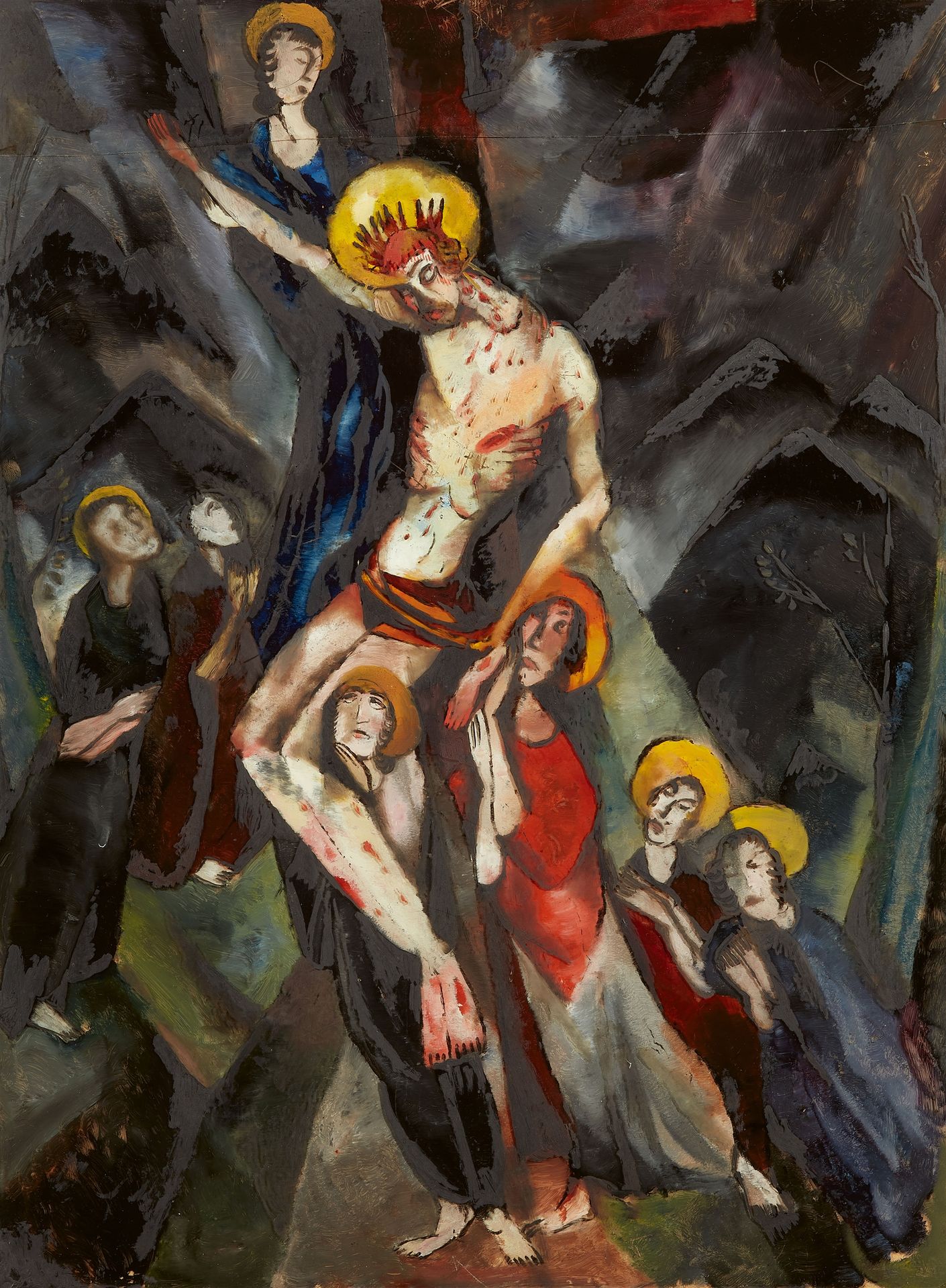 Carlo Mense Carlo Mense

Deposición de la cruz
1914/1915

Pintado sobre y detrás&hellip;