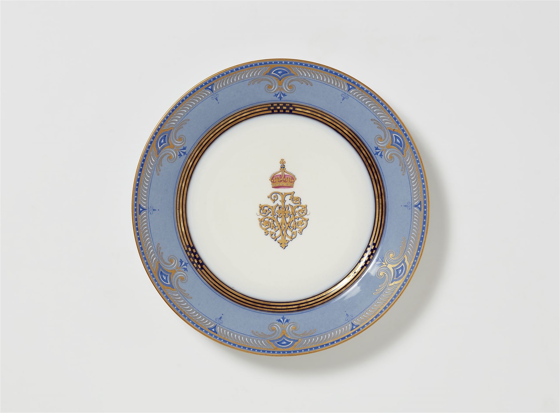Sèvres Assiette plate du service de table pour le prince héritier Frédéric-Guill&hellip;