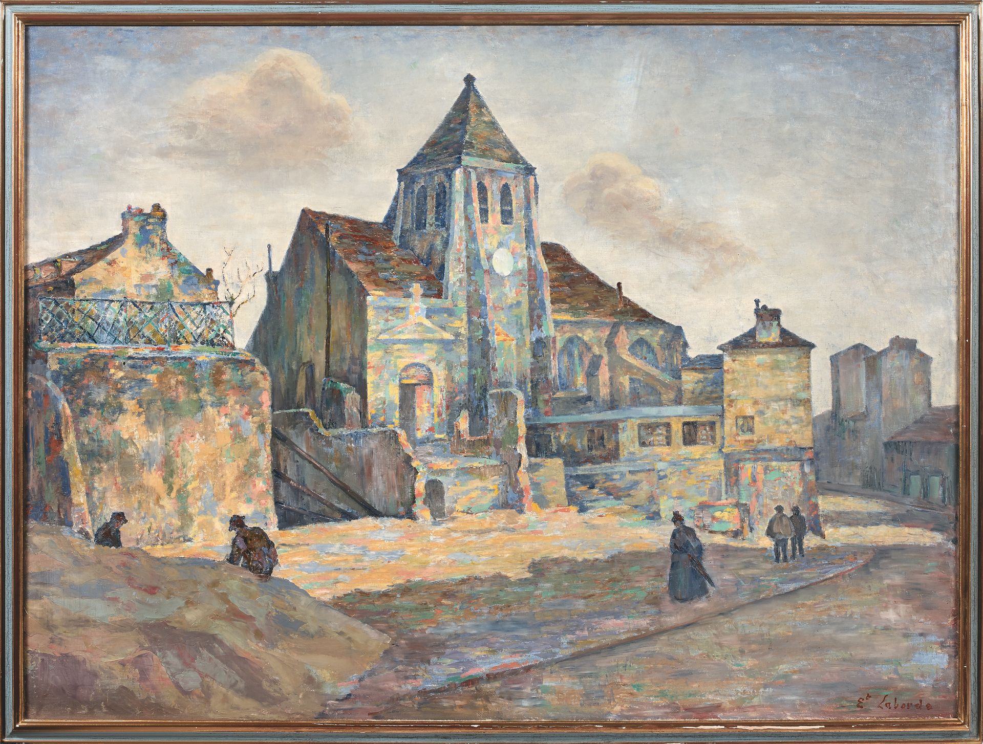 Null 埃内斯特-劳德 (1870 -?)

巴黎，圣日耳曼-德-夏洛内教堂

1935年以前。

布面油画，右下方有签名。

95 x 127厘米。