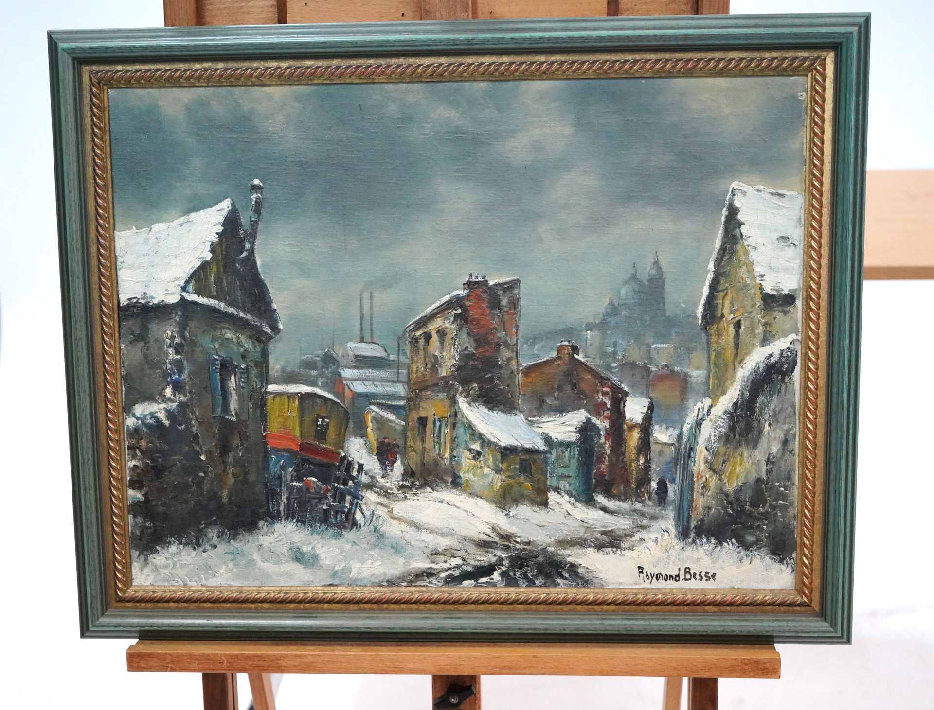 Raymond BESSE (1899-1969) 冬季，Plaine Saint-Denis
布面油画，右下方有签名，背面有标题和重签。
46,5 x 61 &hellip;