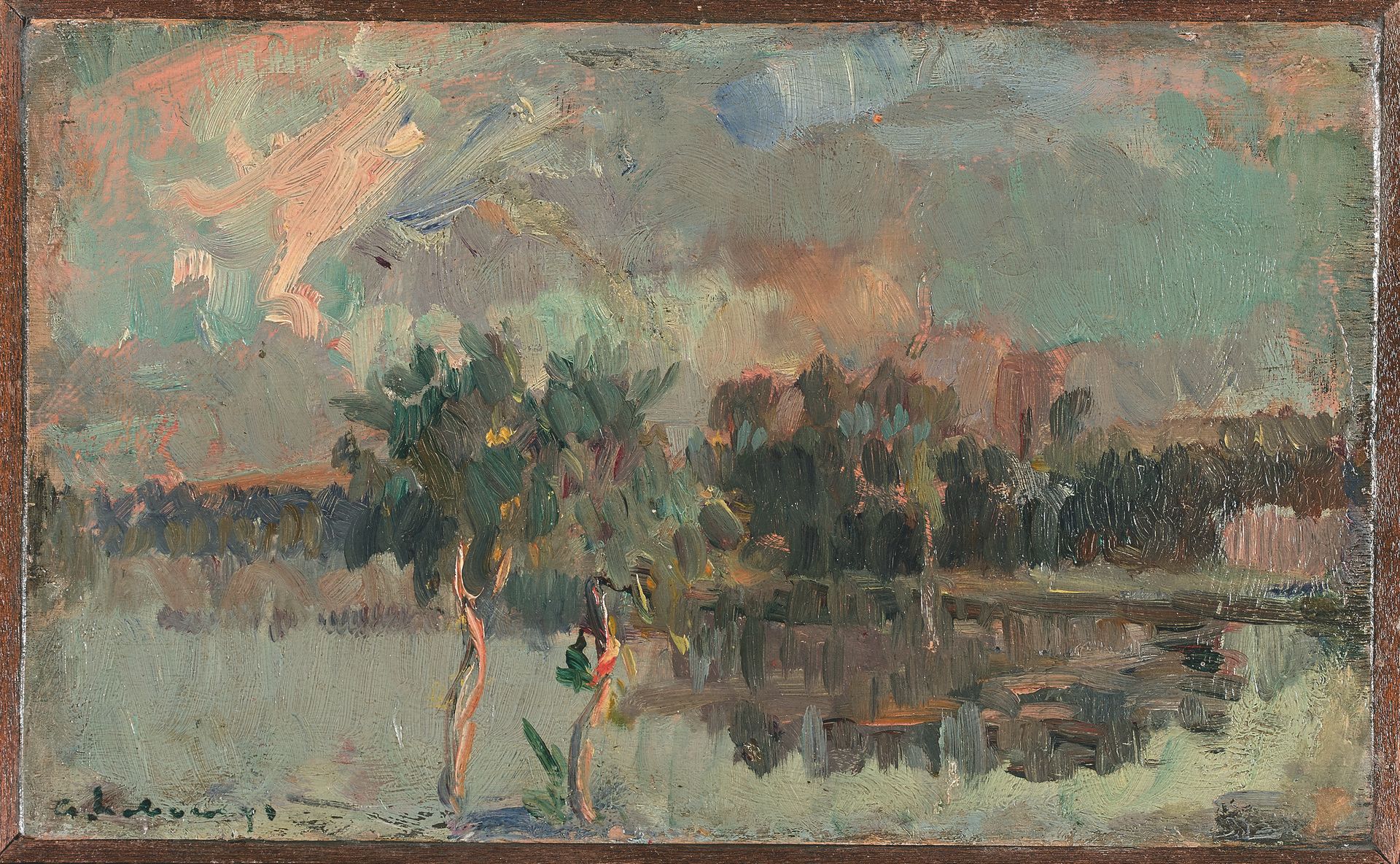 Albert Marie LEBOURG (1849-1928) Chalou - Moulineux, Sunset
Dos óleos sobre tabl&hellip;