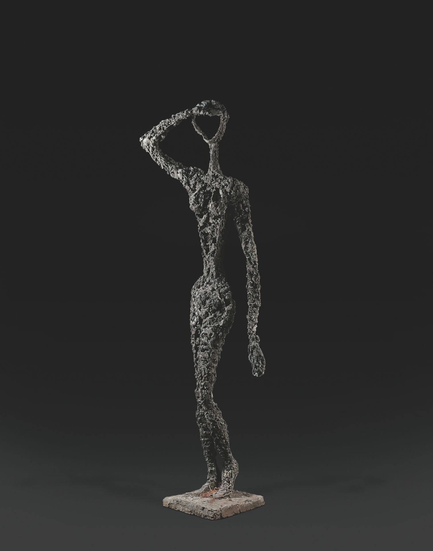 Colette MARCHAL-SIMON 
Personnage, ca. 1960, Sculpture en bronze, signée sur la &hellip;