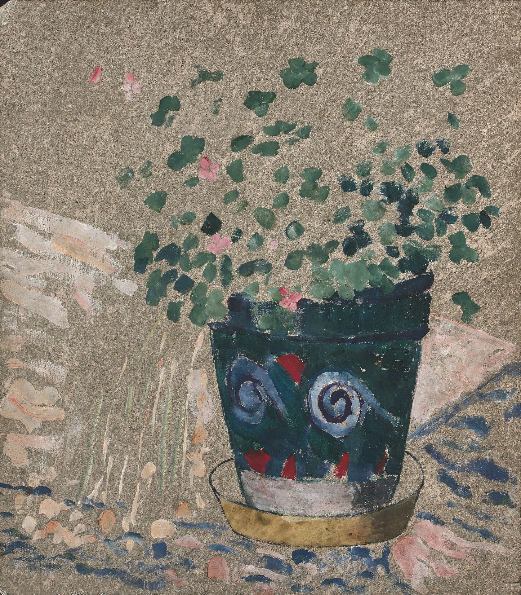 Georgette AGUTTE (1867-1922) Flowers in a Pot
Oil on asbestos plate.
41 x 36 cm.&hellip;