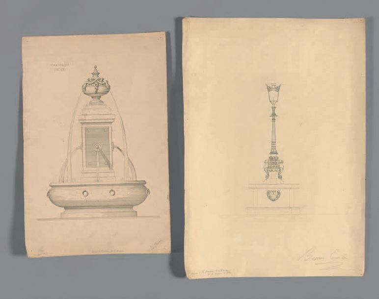 ÉMILE BESSIN, ÉCOLE FRANÇAISE DE LA SECONDE MOITIÉ DU XIXe SIÈCLE Projet de font&hellip;