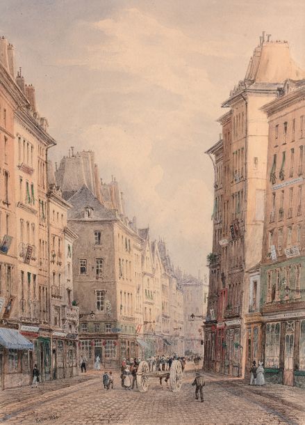Nicolas-Joseph KELLIN (1789-1858) Vue de la rue Saint-Denis, 1836
Encre et aquar&hellip;