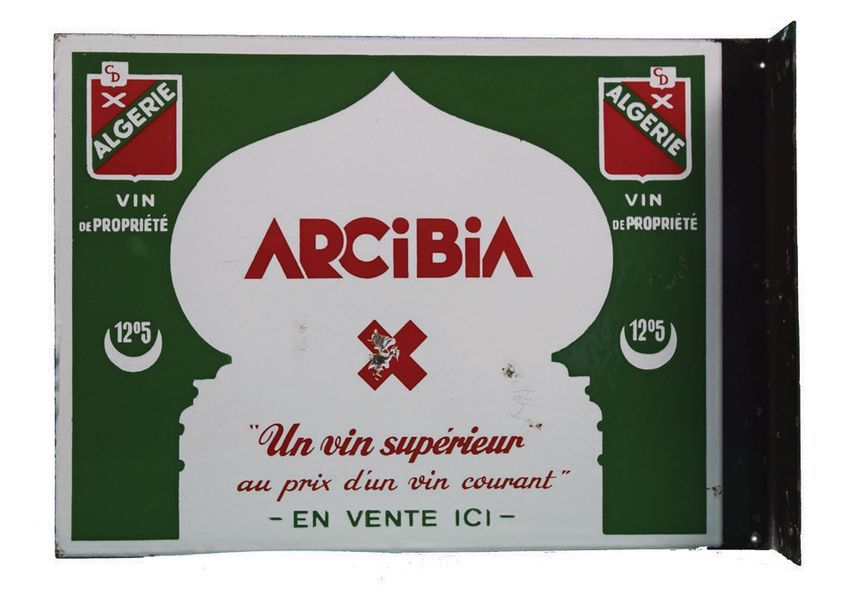 Null ARCIBIA Enamelled plate for Arcibia Wines, wines from Algeria.
Brand create&hellip;