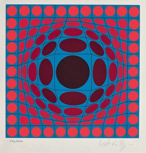 Victor VASARELY (1906-1997) Composition
Lithographie, numérotée 276/350 en bas à&hellip;