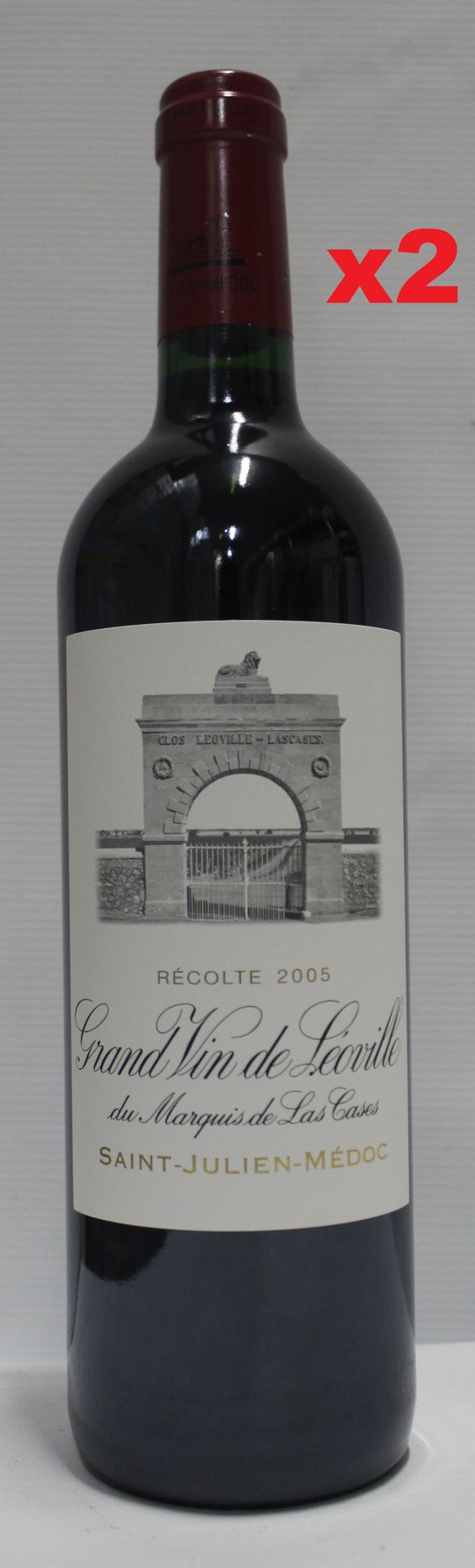 Null 2 Bottiglie 75cl - 2° Grand Cru Classé di Saint-Julien - Château LEOVILLE L&hellip;