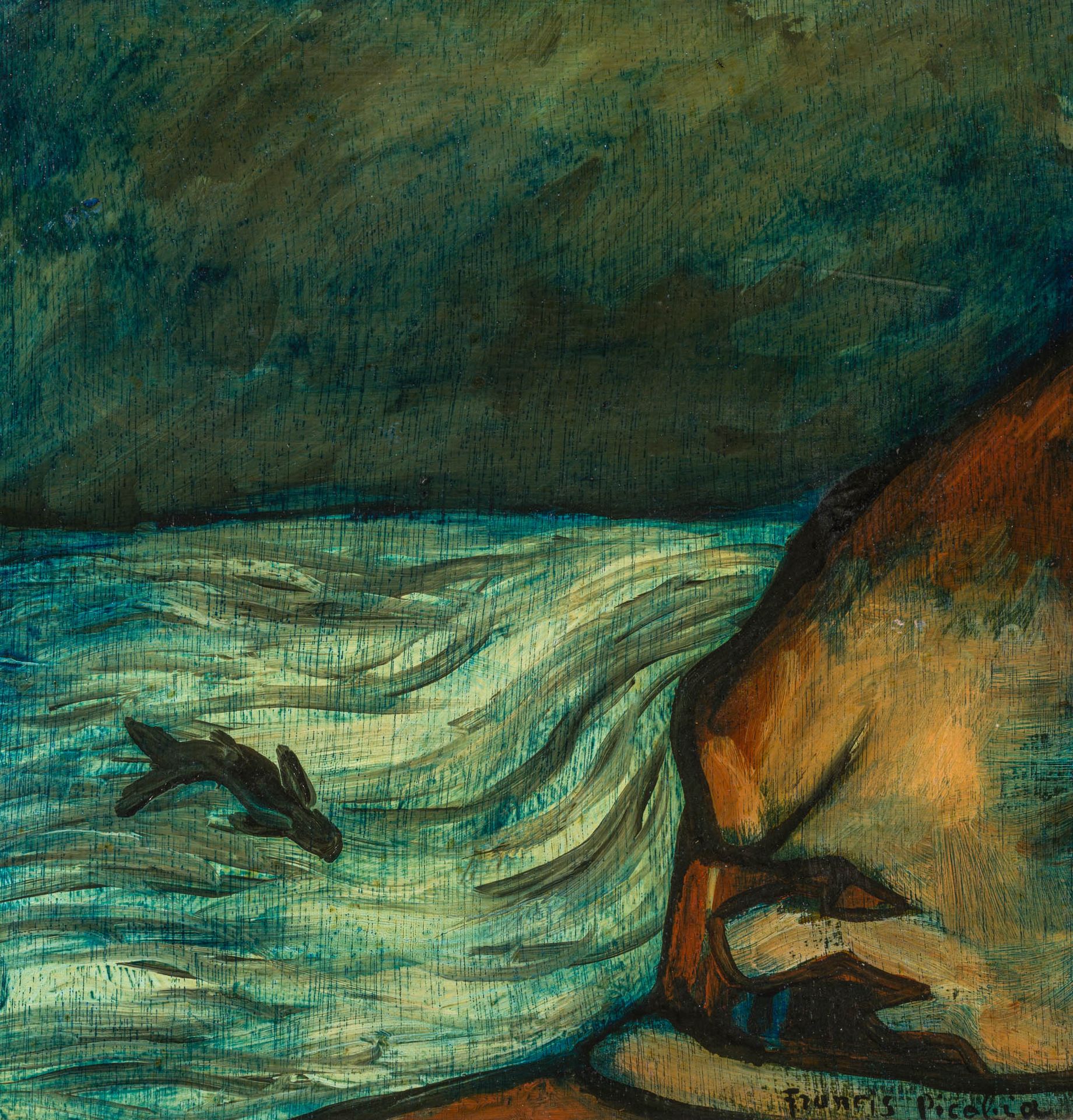 Francis Picabia 1879–1953 Francis Picabia 1879-1953

无题》，约1937年

木材上的油彩

右下角有签名 &hellip;