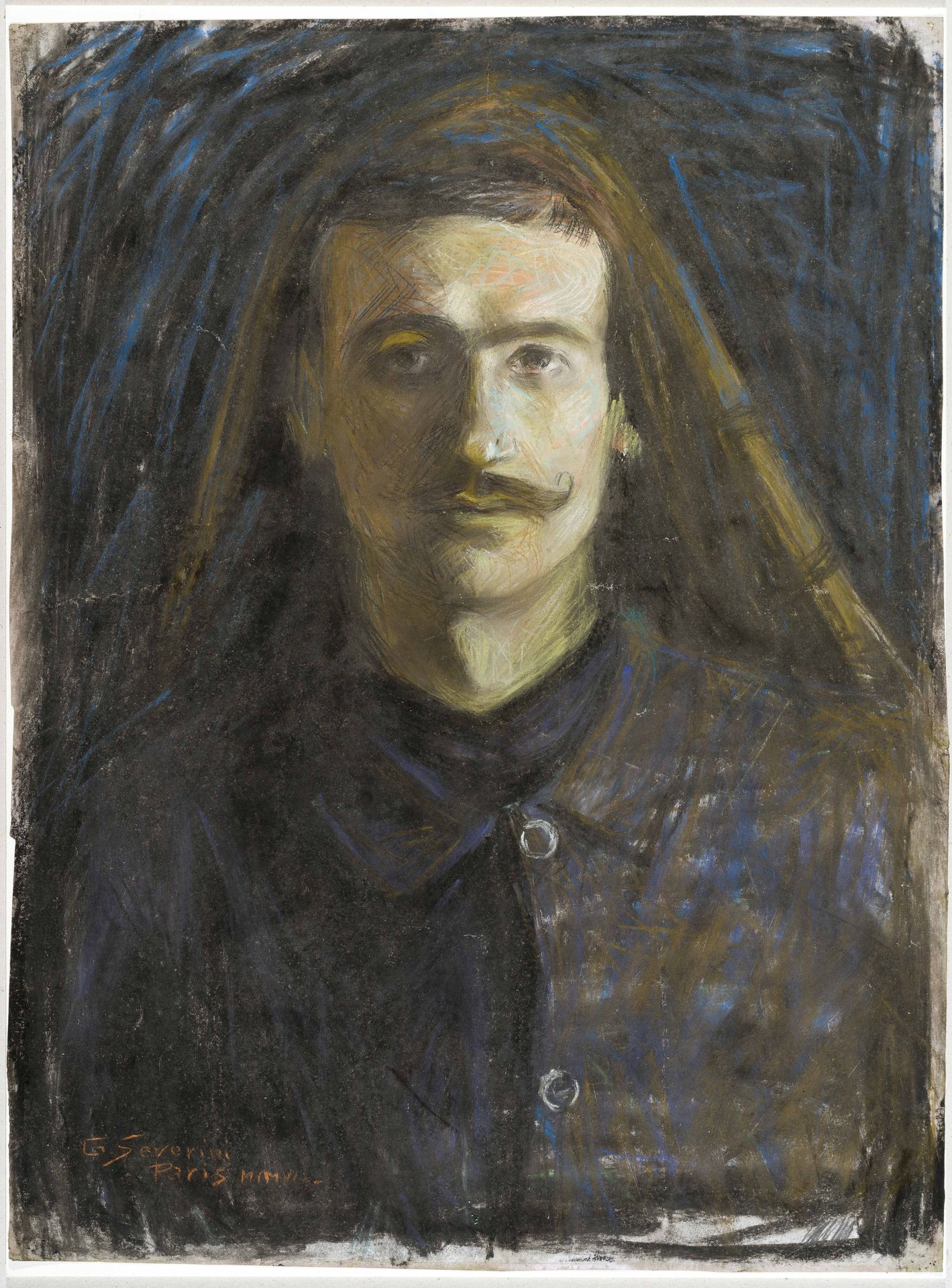 Gino Severini 1883–1966 Gino Severini 1883–1966

Portrait d'homme, 1907

Pastell&hellip;