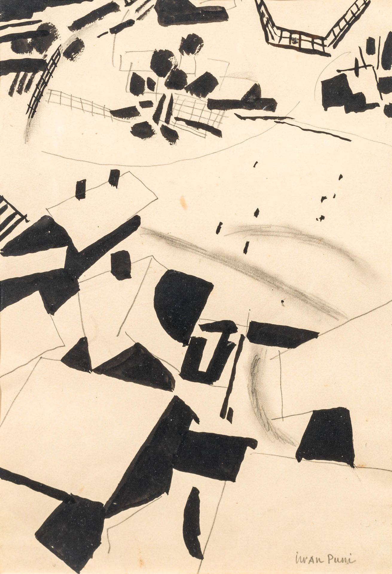 Iwan Puni 1892–1956 伊万-普尼 1892-1956

La neige, 1919

纸上水墨和铅笔

右下角有签名Iwan Puni

3&hellip;
