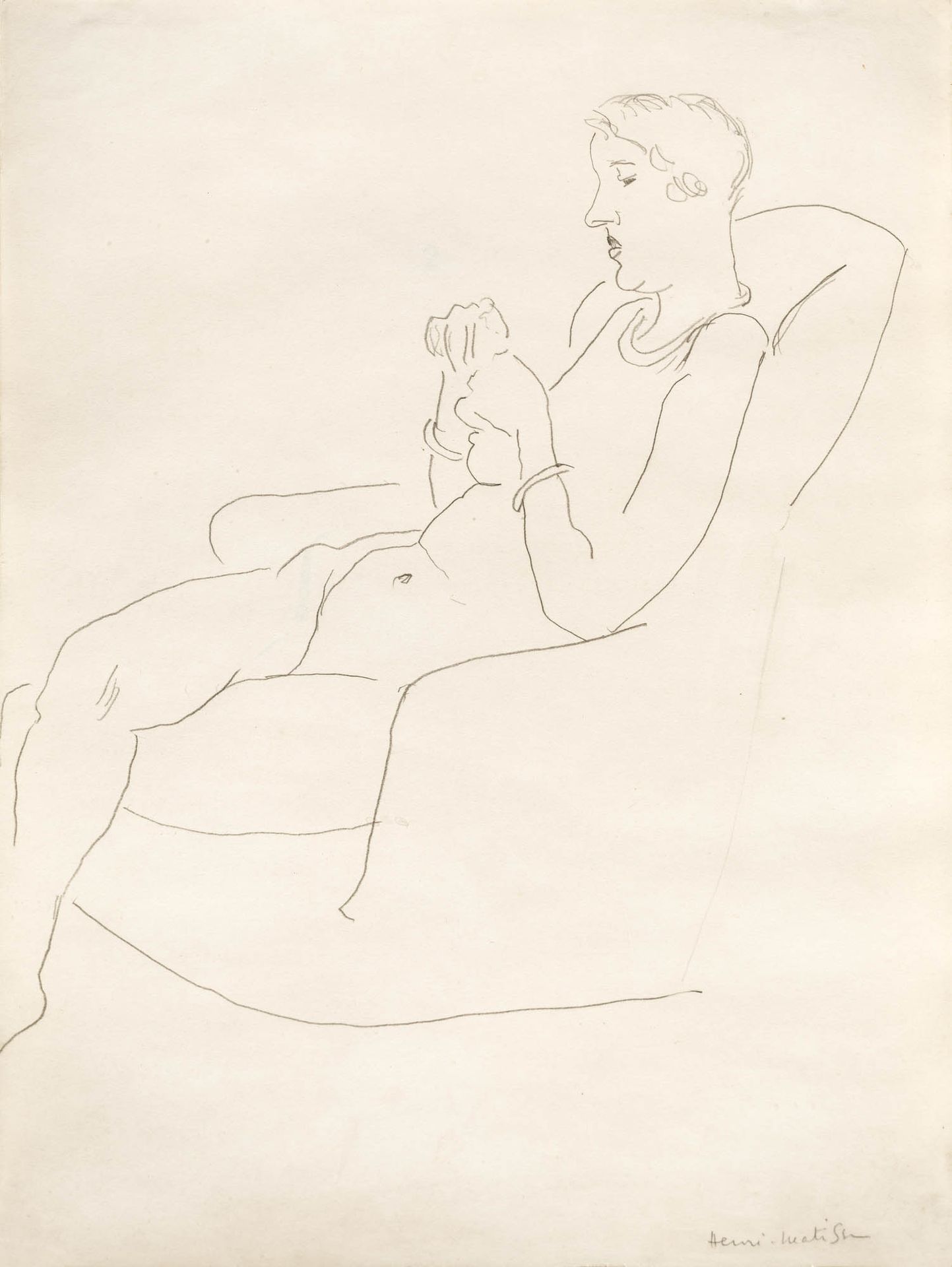 Henri Matisse 1869–1954 Henri Matisse 1869-1954

Nu assis, 1926

纸上铅笔

右下方有 "Hen&hellip;