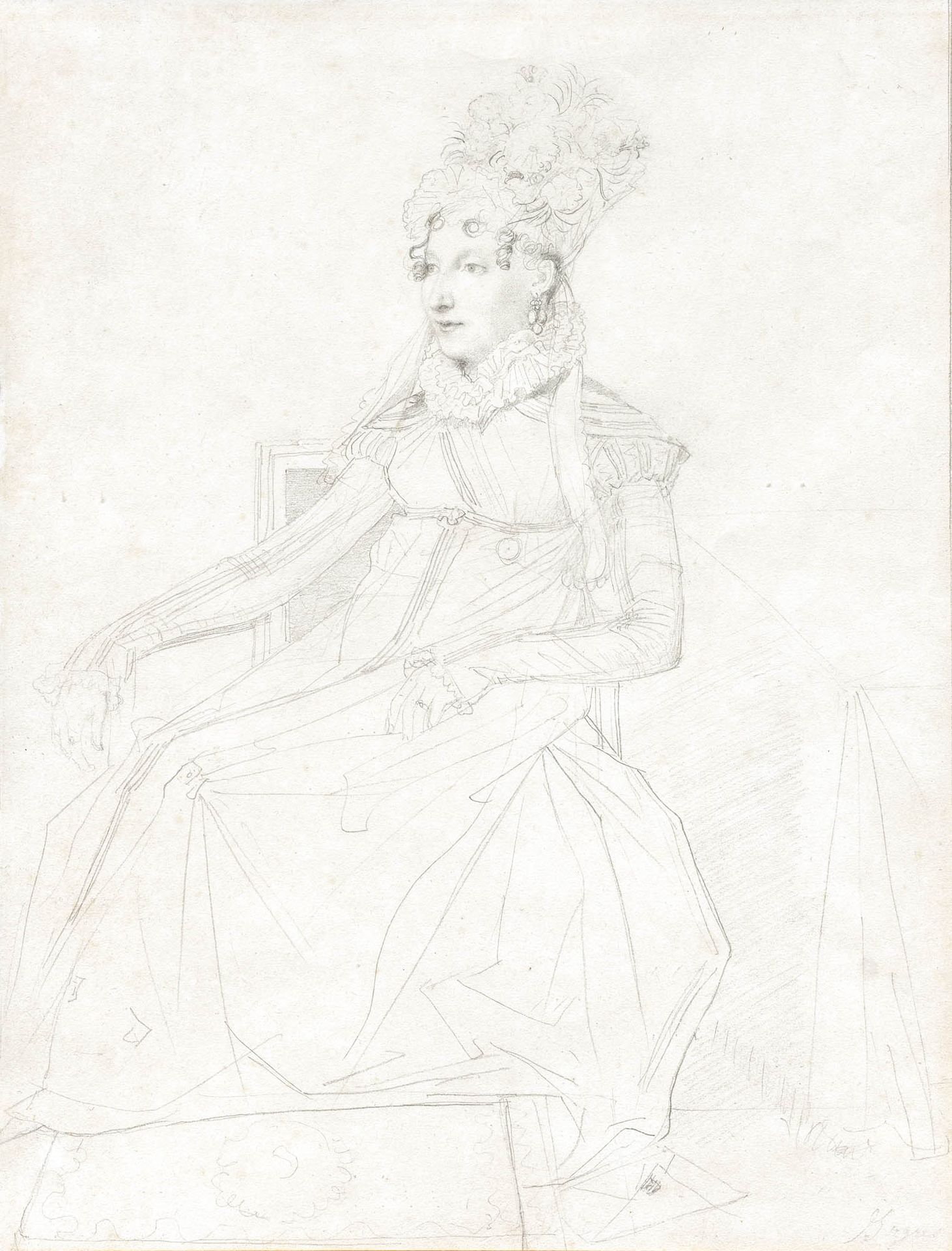 Jean-Auguste-Dominique Ingres, 1780–1867 让-奥古斯特-多米尼克-安格尔, 1780-1867
卡罗琳-穆拉特女王的肖像&hellip;