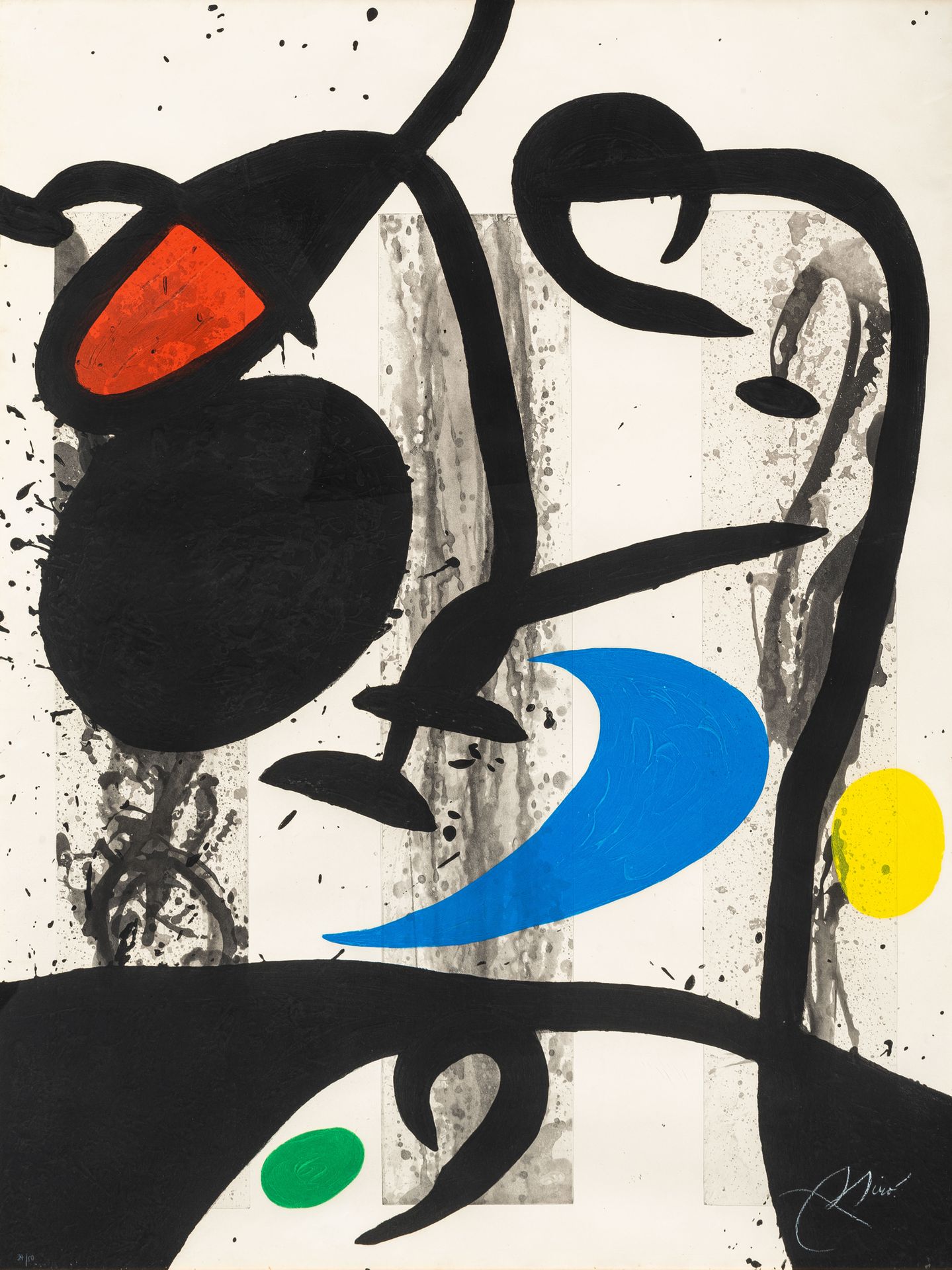 Joan Miró 1893–1983 Joan Miró 1893-1983 
Large black triptych, 1969
Aquatinta-Ra&hellip;