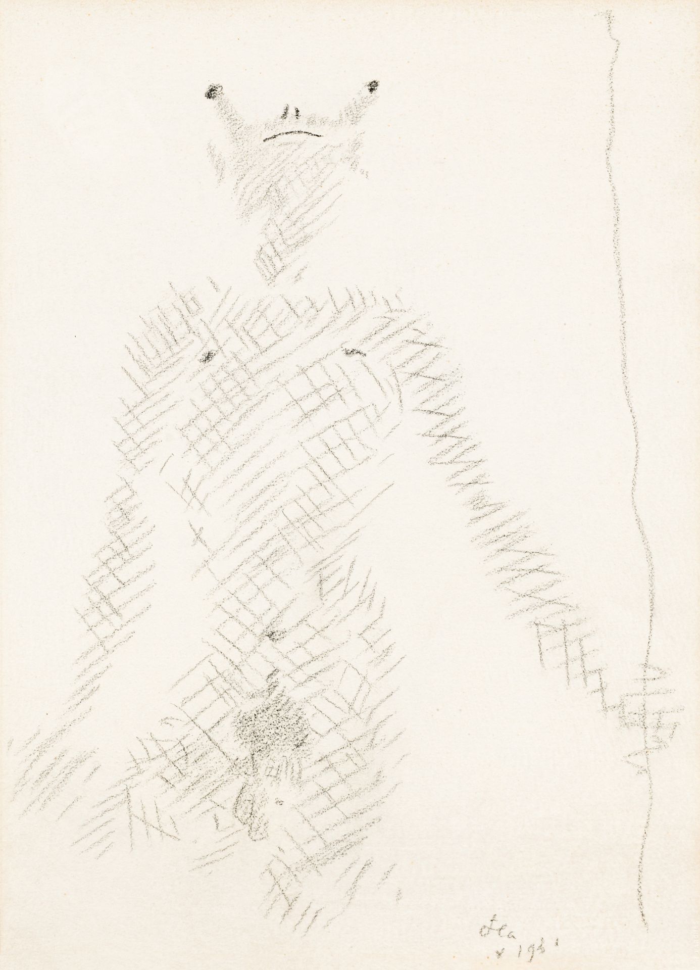 Jean Cocteau 1889–1963 Jean Cocteau 1889-1963 
擦拭，1931年
纸张上的漂浮物
下方有签名和日期Jean 193&hellip;