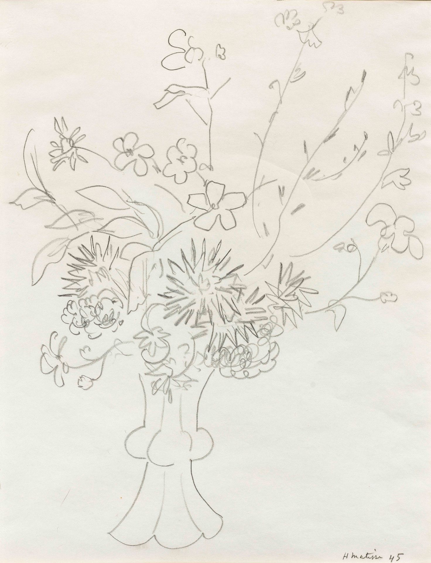 Henri Matisse 1869–1954 Henri Matisse 1869-1954 
Vase mit Blumen, 1945
Bleistift&hellip;