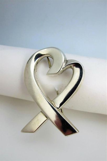 Null Paloma PICASSO & TIFFANY 
Broche en argent 925 °/°° représentant un coeur s&hellip;