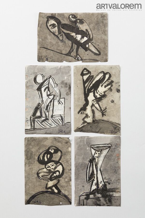Null SILVA Julio (1930-2020)

Cinq dessins sur papier japonais à l'encre de chin&hellip;