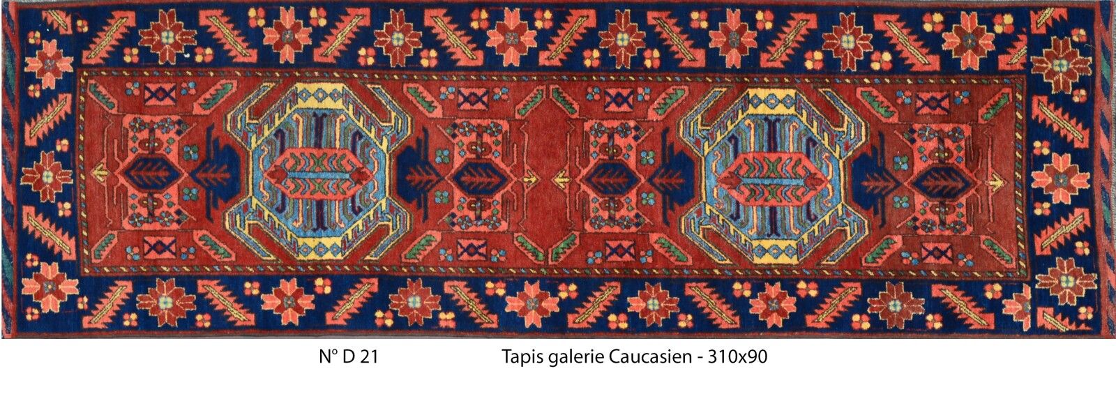 Null Galerie Tchetchen (Caucase du Sud) vers 1980. 

Champ parme à décor de cara&hellip;