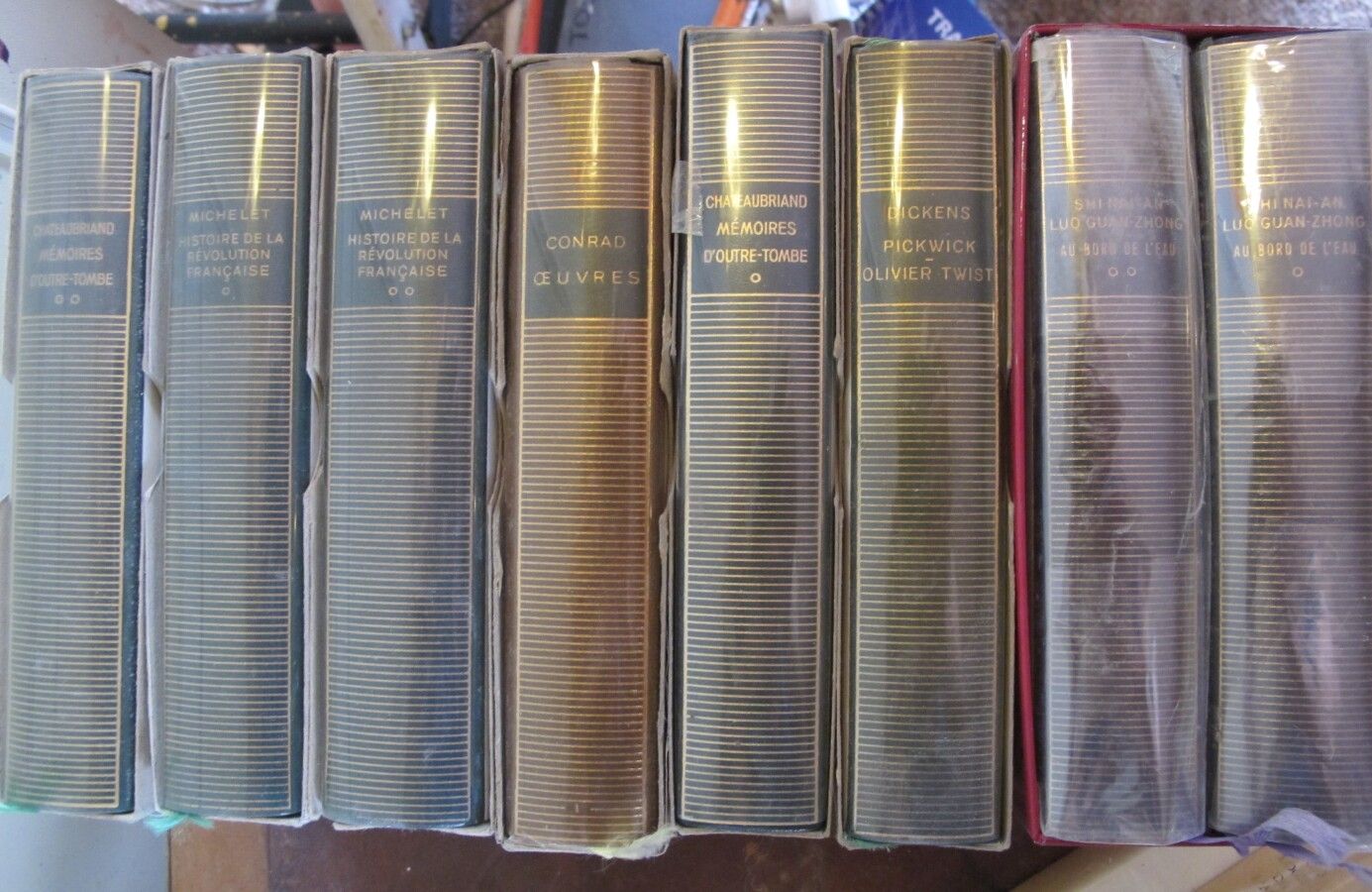 Null PLEIADES

Lot de 8 volumes : Chateaubriand, Michelet, Conrad, Dickens, Shi &hellip;
