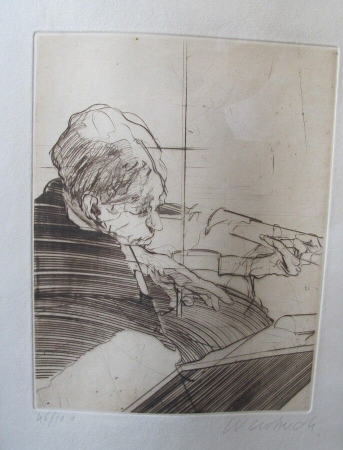 Null Claude WEISBUCH (1927-2014) (d'après)

Etude de violoniste 

Lithographie n&hellip;