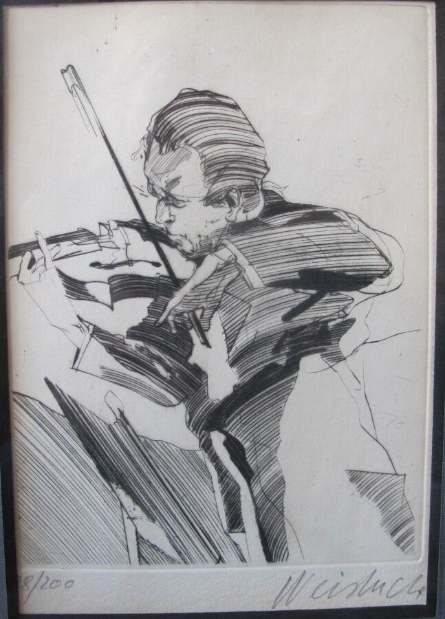 Null Claude WEISBUCH (1927-2014) (d'après)

Violoniste 

Lithographie numérotée &hellip;