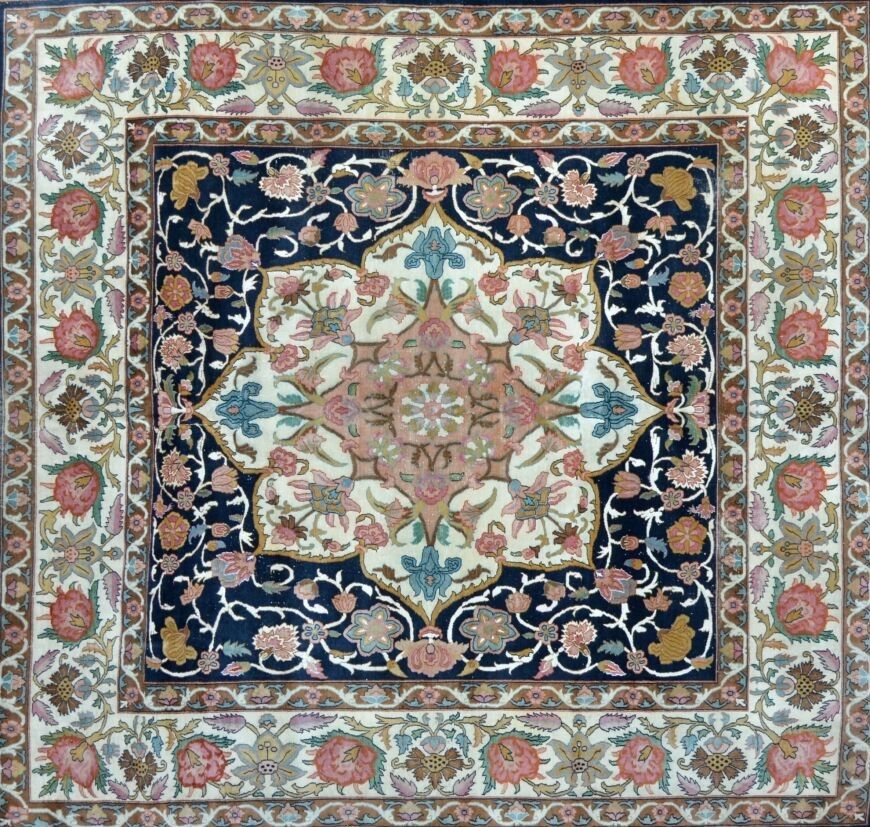 Null Original und ziemlich feiner indischer Teppich, ca. 1975

Hochwertiger, sei&hellip;