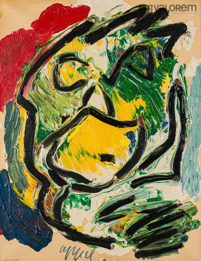Null Karel APPEL (1921-2006)

Untitled, circa 1983, 

Acrylic on paper mounted o&hellip;