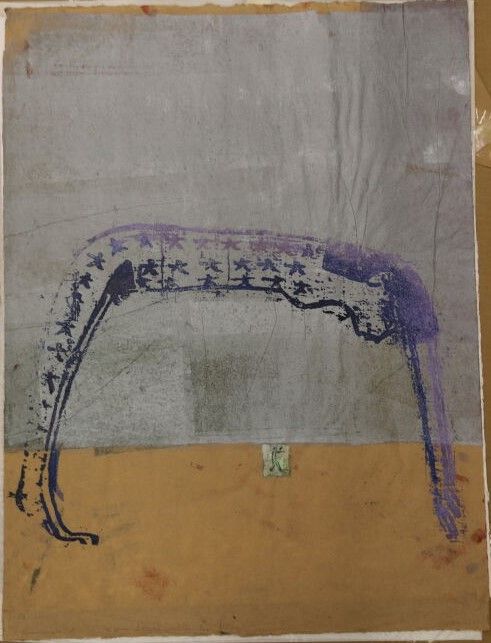 Null 南希-斯佩罗（1926-2009）

无题》，2001年。

纸上混合媒体和颜料，右下角有签名和日期，左下角的题字难以辨认。

65.5x50厘米。
&hellip;
