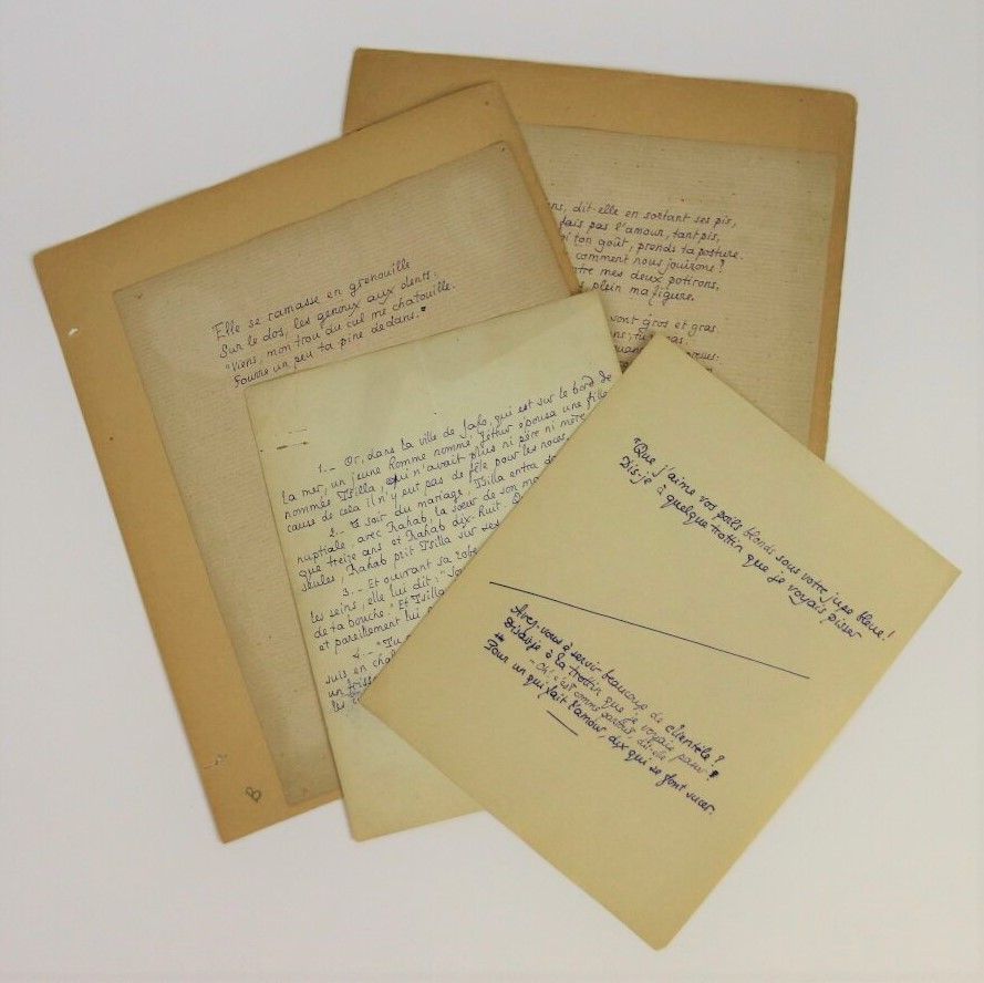 Null CURIOSA

LOUYS Pierre (1870-1925)

Set of 3 poems and an erotic autograph s&hellip;