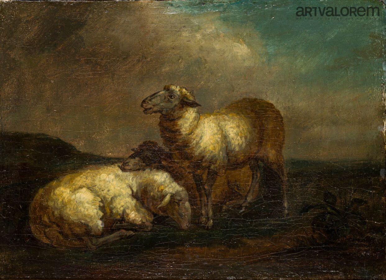 Null Balthasar Paul OMMEGANCK (1755-1826) 

Moutons dans un paysage 

Huile sur &hellip;