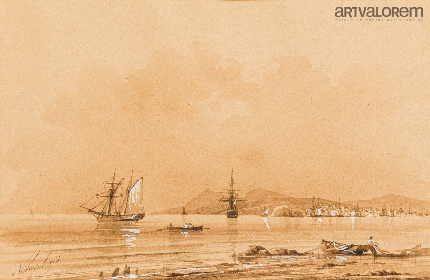 Null Ivan Constantinovich AIVAZOVSKY (1817-1900)

Golf de Naples

Lavis, plume e&hellip;
