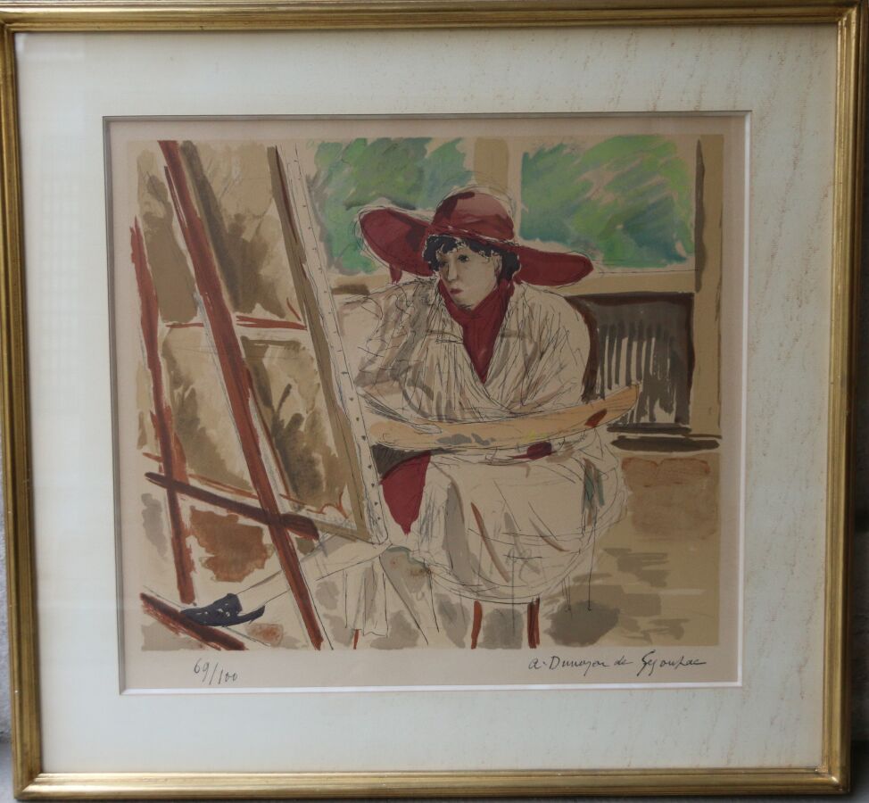 Null André DUNOYER DE SEGONZAC (1884-1974)

Marie Laurencin au chevalet

Lithogr&hellip;