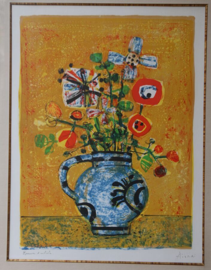 Null Paul AIZPIRI (1919-2016)

Ramo de flores sobre fondo amarillo

Litografía e&hellip;