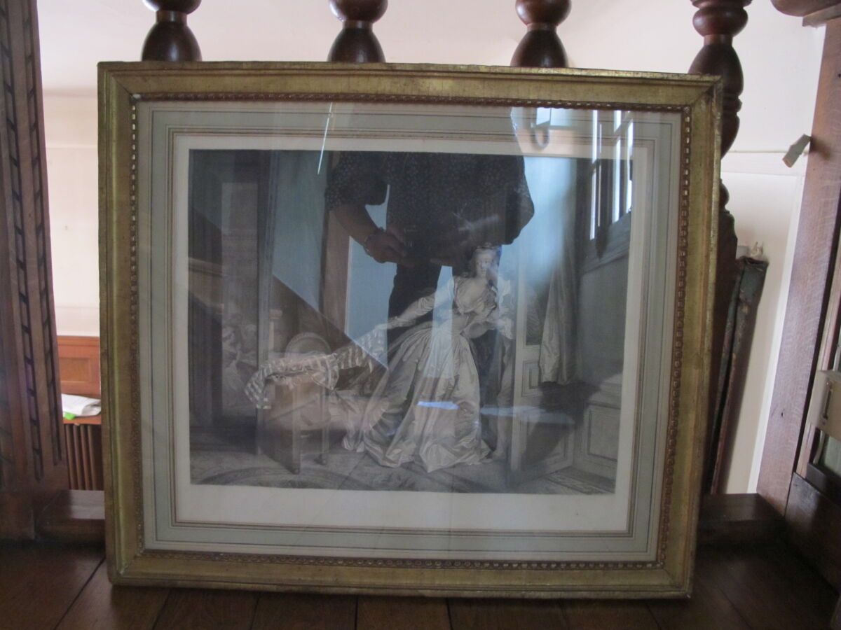Null D'après Fragonard, gravé par N.F. Regnault

Gravure en noir, Le baiser à la&hellip;