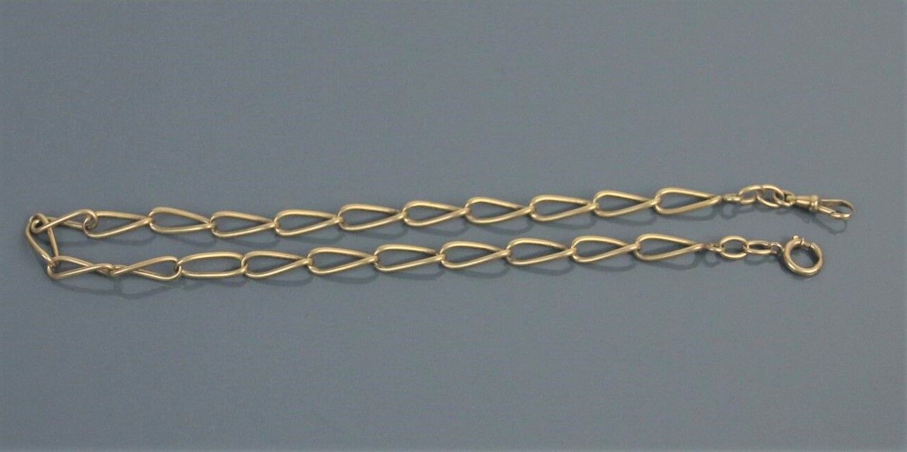Null 750°/°的黄金链条，马链，搭扣。

长度 : 41 cm - 重量 : 24,8 g