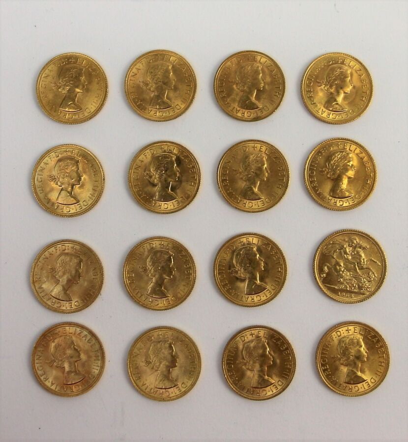 Null GRAN BRETAGNA

16 Sovrane d'oro tipo Elisabetta II Giovane - San Giorgio